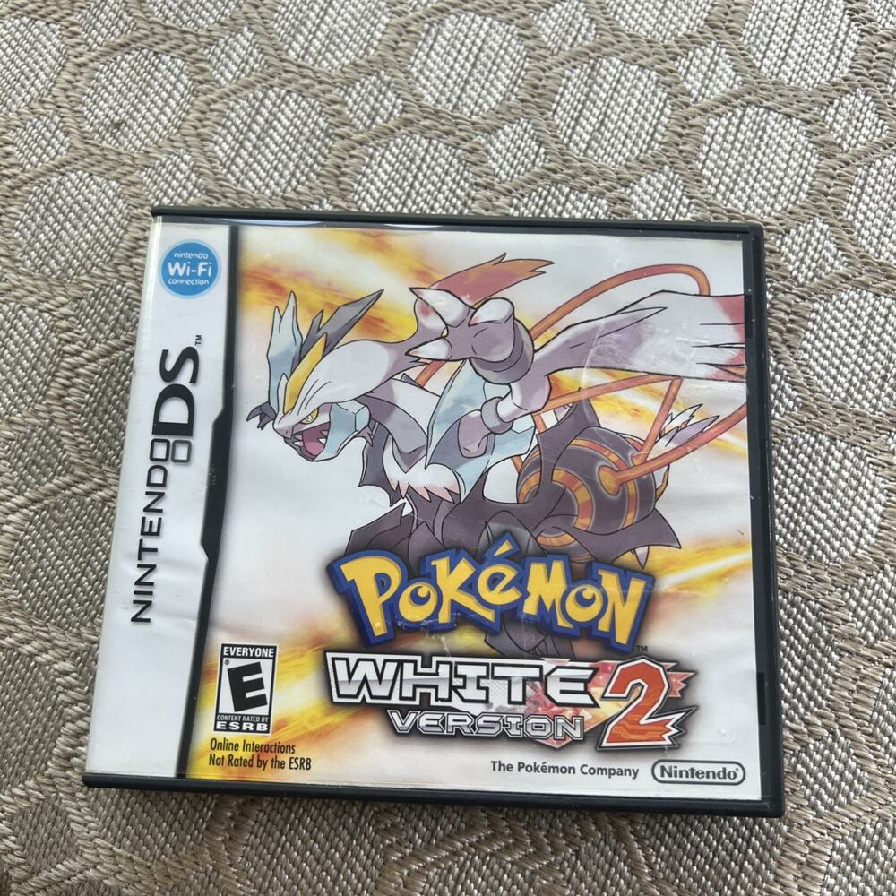 Pokemon White Version 2 Nintendo DS Authentic Game + Original Case Tested